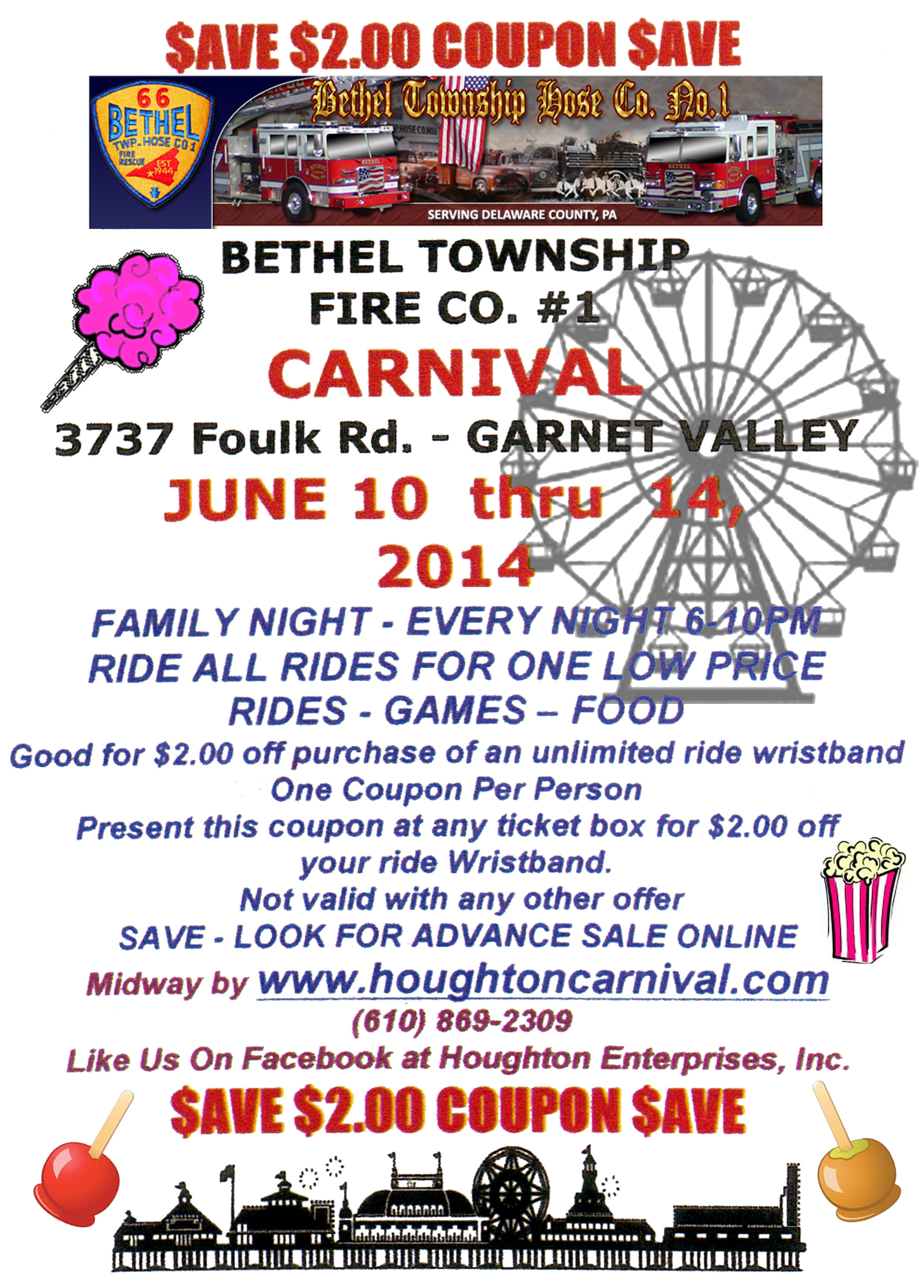 Bethel Fire Co. Carnival Returns Bethel Fire Company